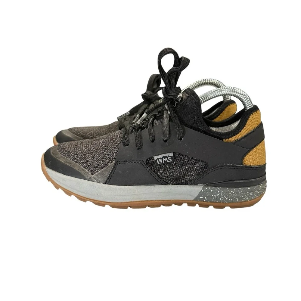 Lems Mesa Hiking Shoes Womens Size 7 B Carbon Gray Black Outdoor Trail Sneakers